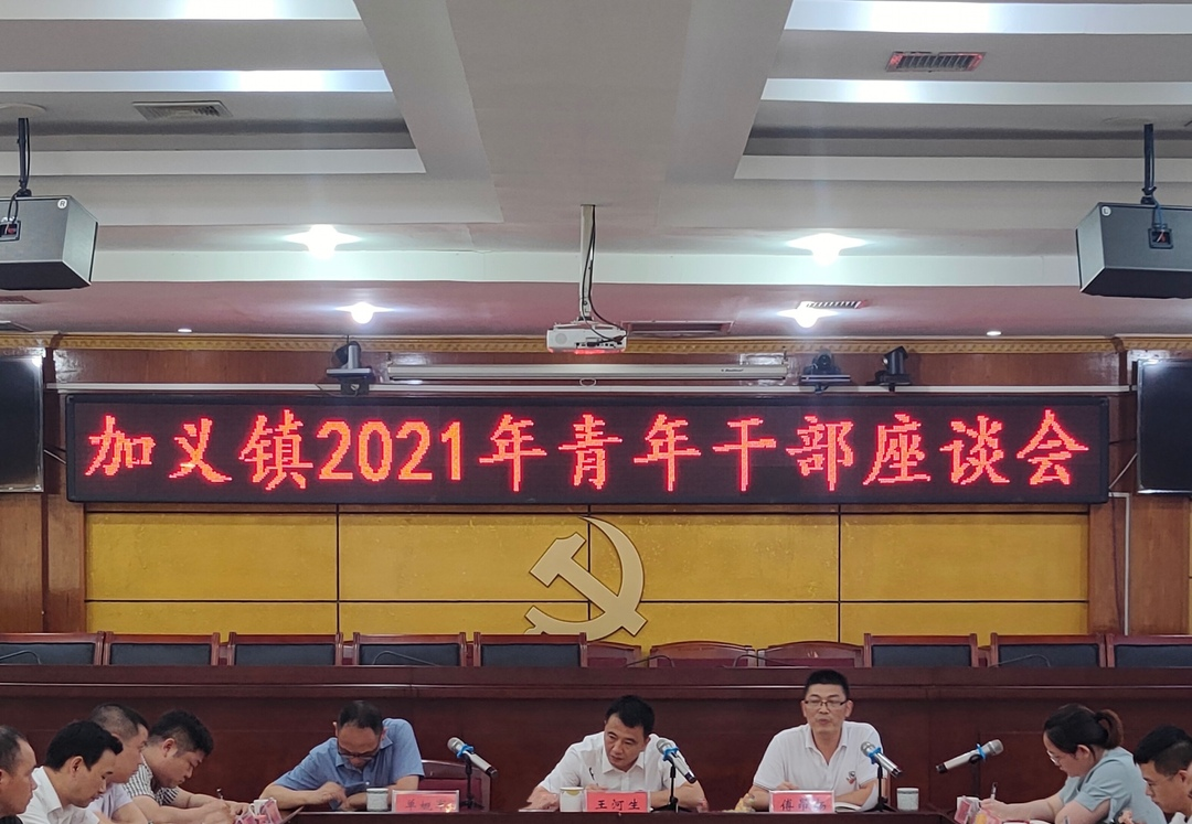 勇立发展潮头，展现青春作为——加义镇召开青年干部座谈会