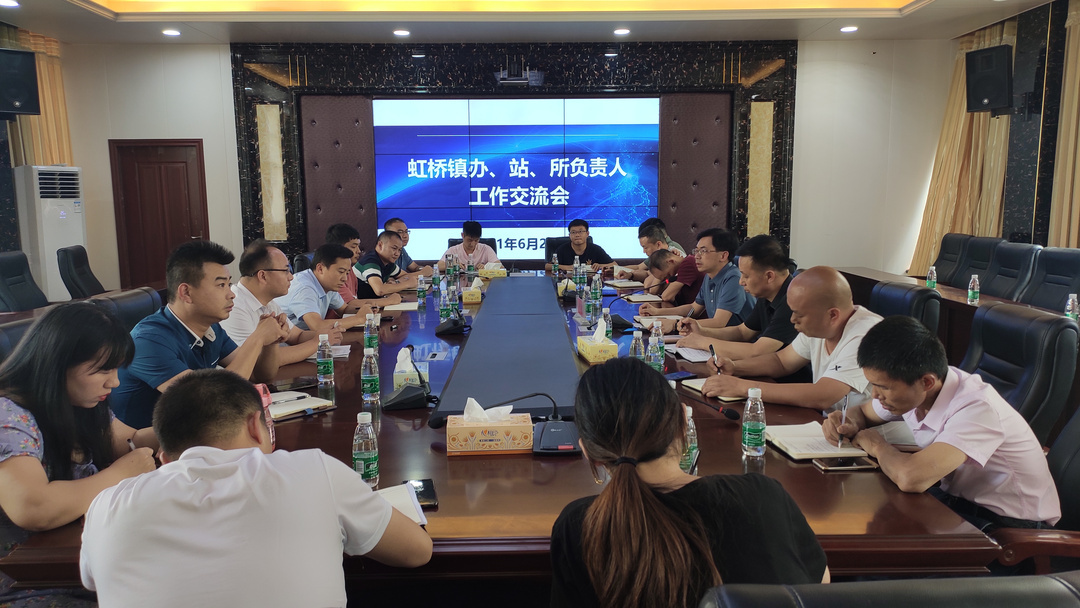 虹桥镇召开全镇办、站、所负责人工作交流会