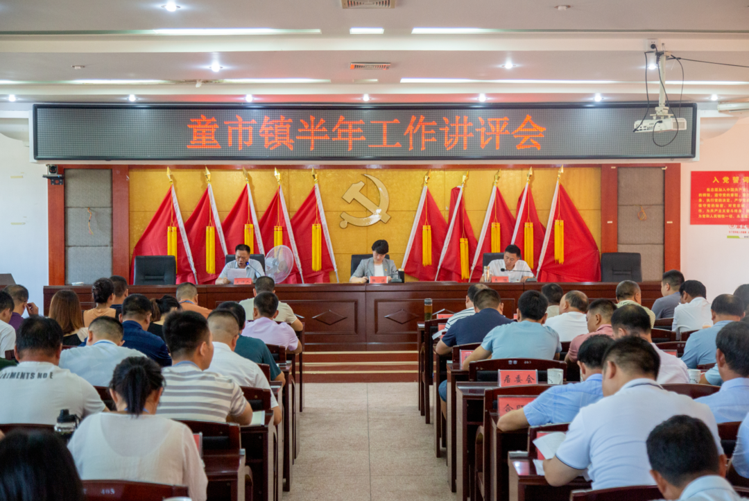 对标先进补短板，凝心聚力谱新章——童市镇召开上半年工作讲评会