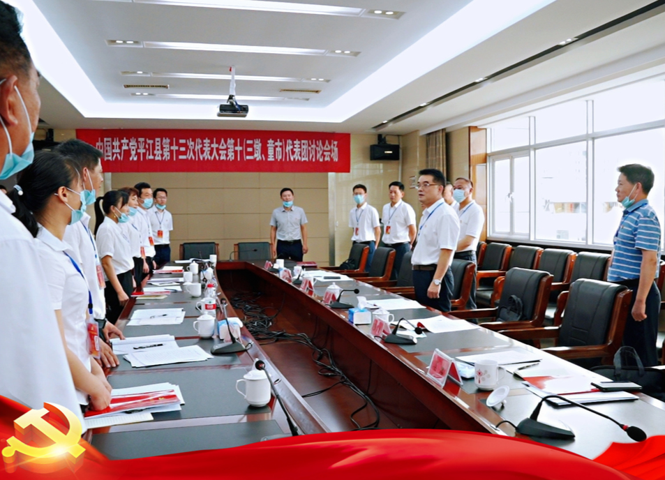 李勇、彭方建、胡伟等县领导到各代表团看望党代表