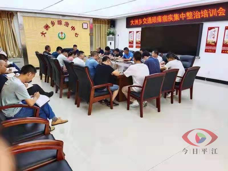 大洲乡召开顽瘴痼疾集中整治培训会议