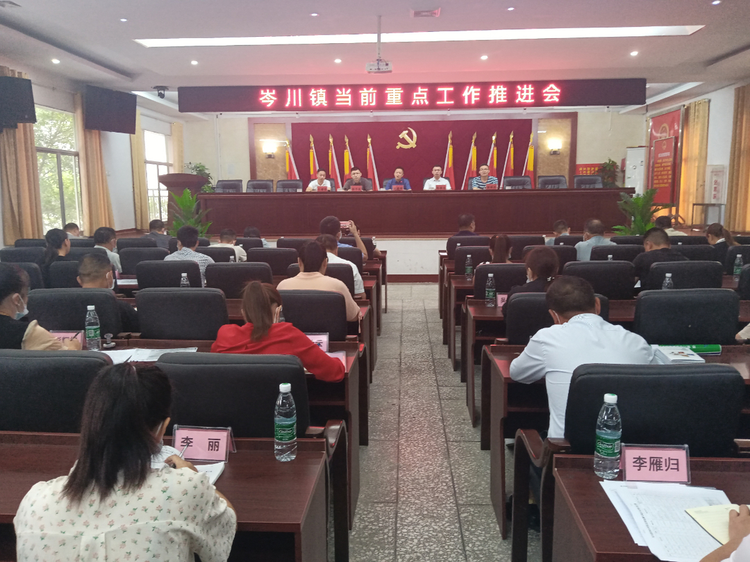 铆足干劲 乘势而上——岑川镇召开当前重点工作推进会