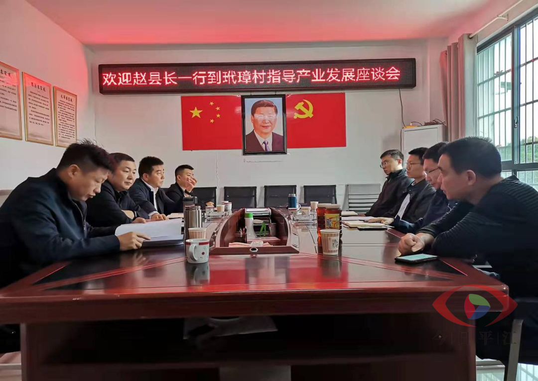 县委常委、副县长赵有杰一行到梅仙镇玳璋村调研产业发展