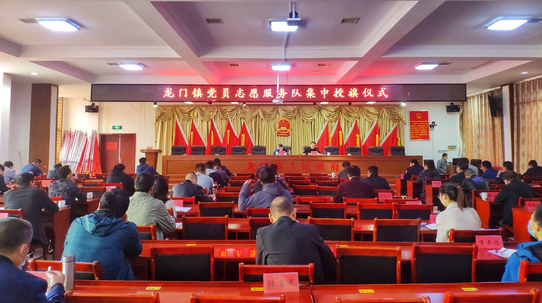 党旗领航，志愿先行——龙门镇举行党员志愿服务队集中授旗仪式