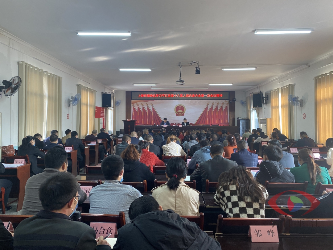 上塔市镇：传达学习平江县“两会”精神