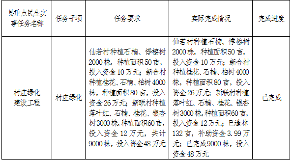 天岳街道办事处2021年重点民生实事项目完成情况公示