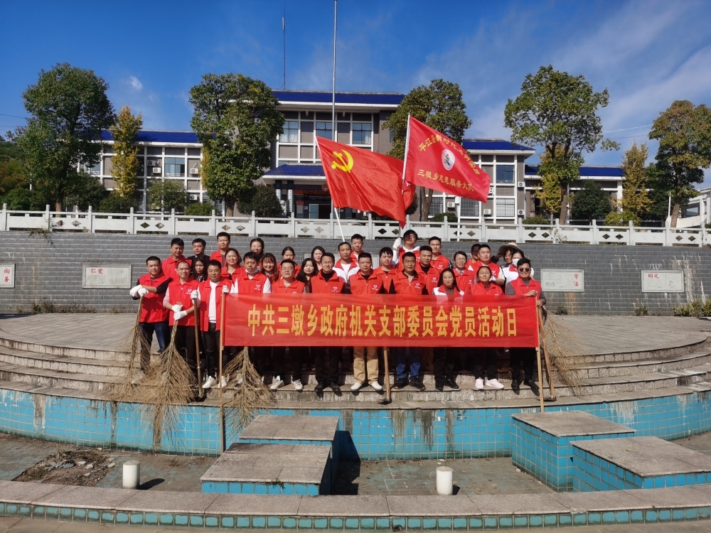 环境卫生大整治，我是党员我先行——三墩乡组织开展党员志愿活动
