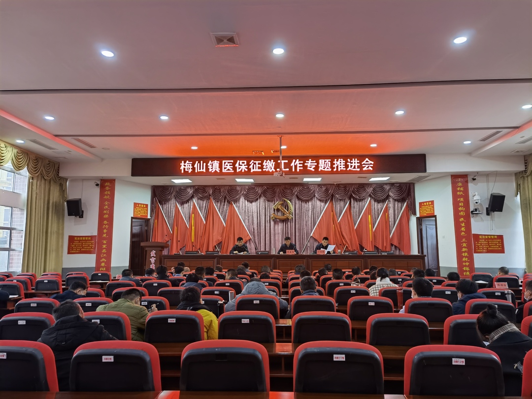 再推进！再冲刺！——梅仙镇召开医保征缴工作专题推进会