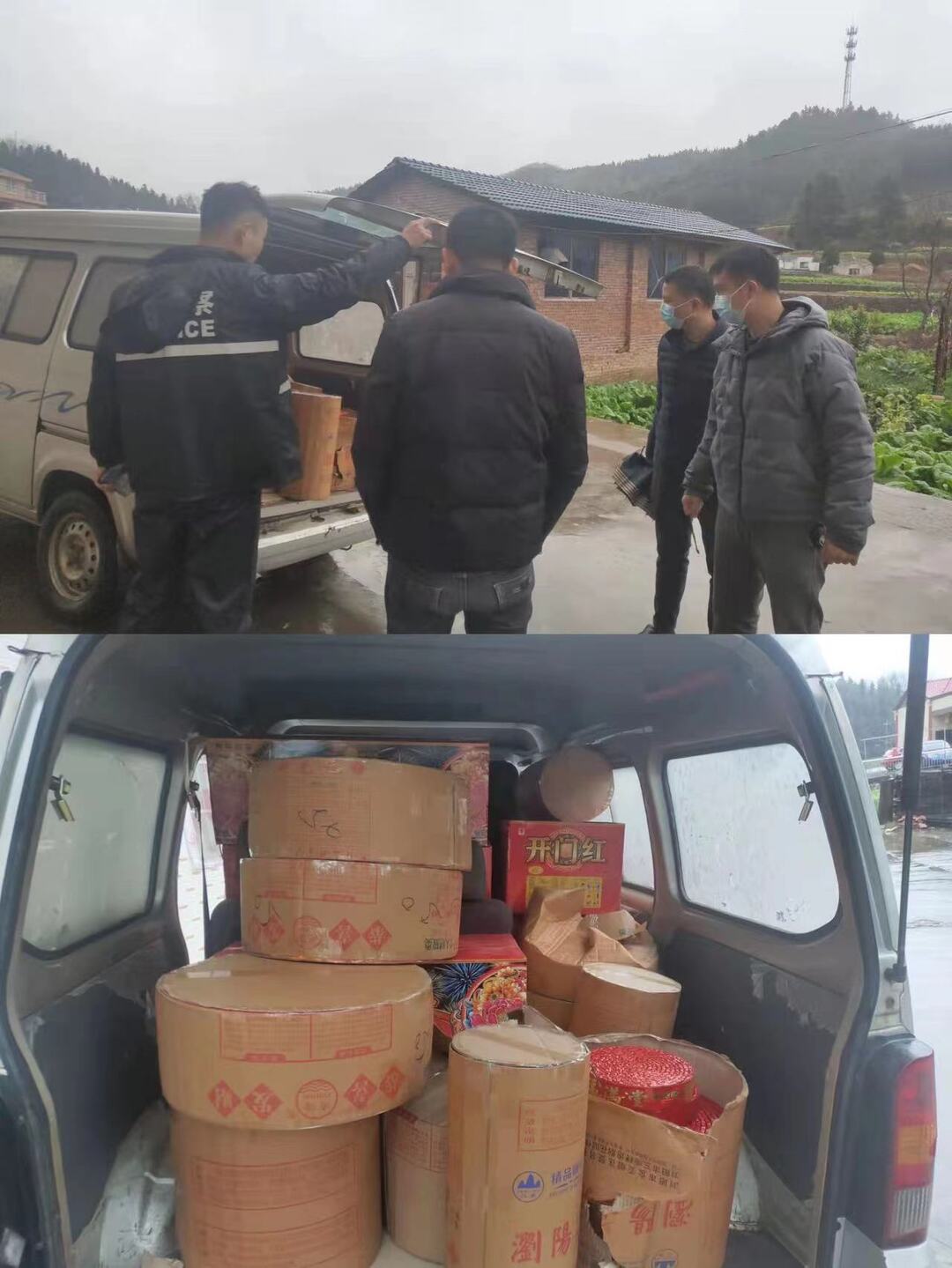 浯口镇：非法运输、销售烟花爆竹，拘！