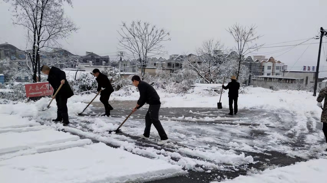 铲雪、走访、升旗…南江镇热火朝天开启新一年工作