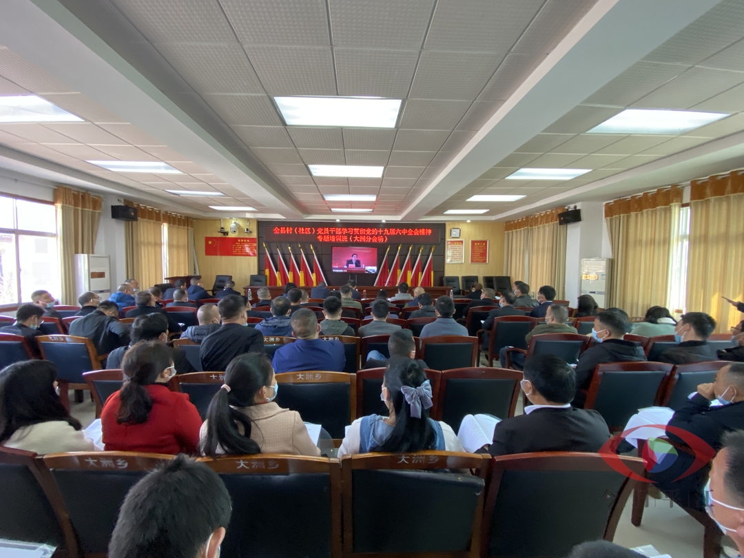 大洲乡积极组织参加2022年全县村（社区）党员干部学习贯彻党的十九届六中全会精神专题培训班