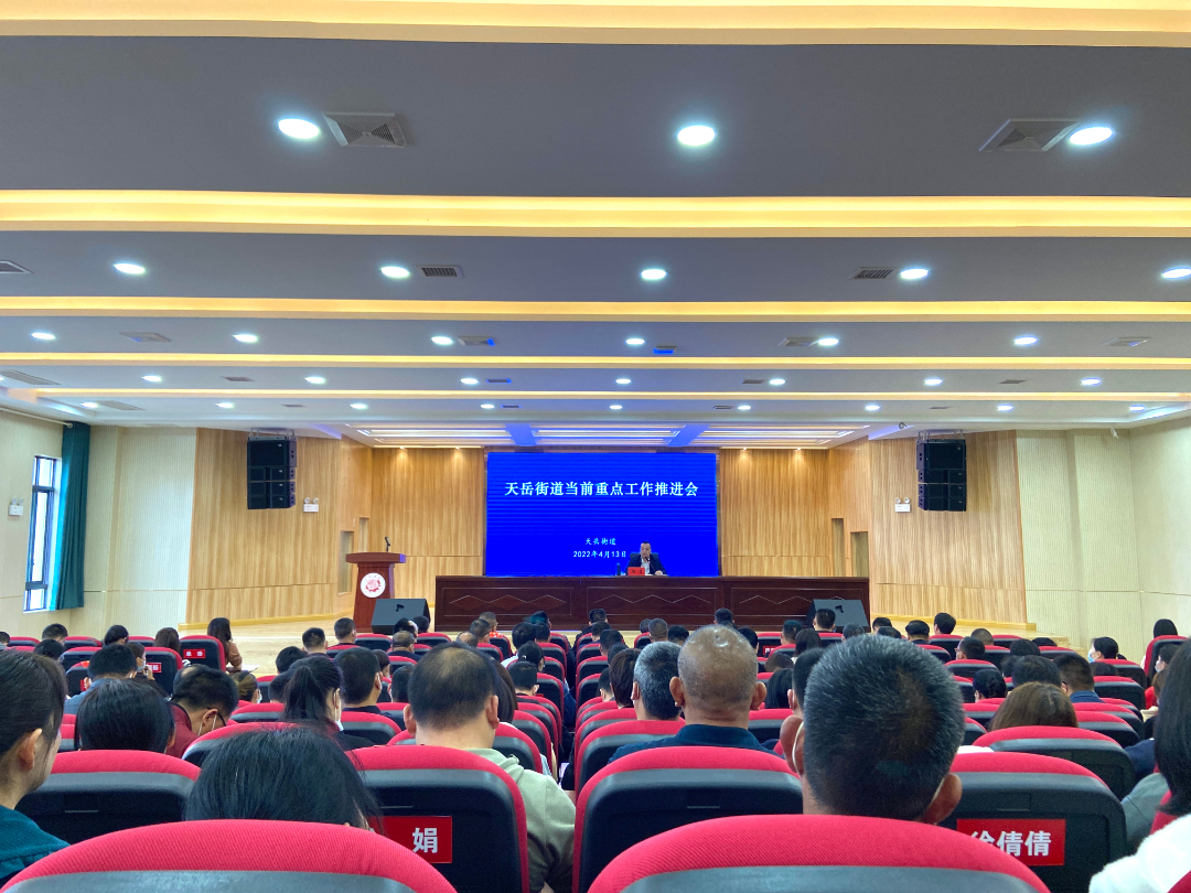乘势而上思更进 攻坚克难奋蹄疾 ——天岳街道召开当前重点工作推进会