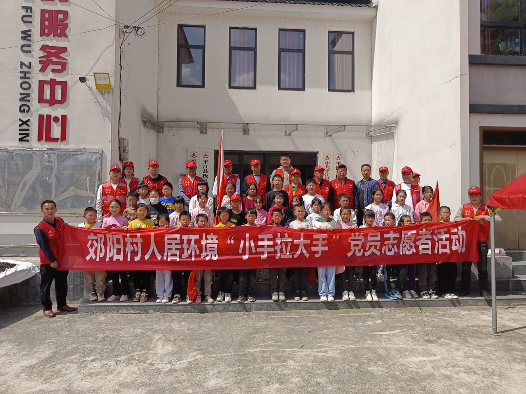 板江乡郊阳村:小手拉大手，清洁家园齐步走