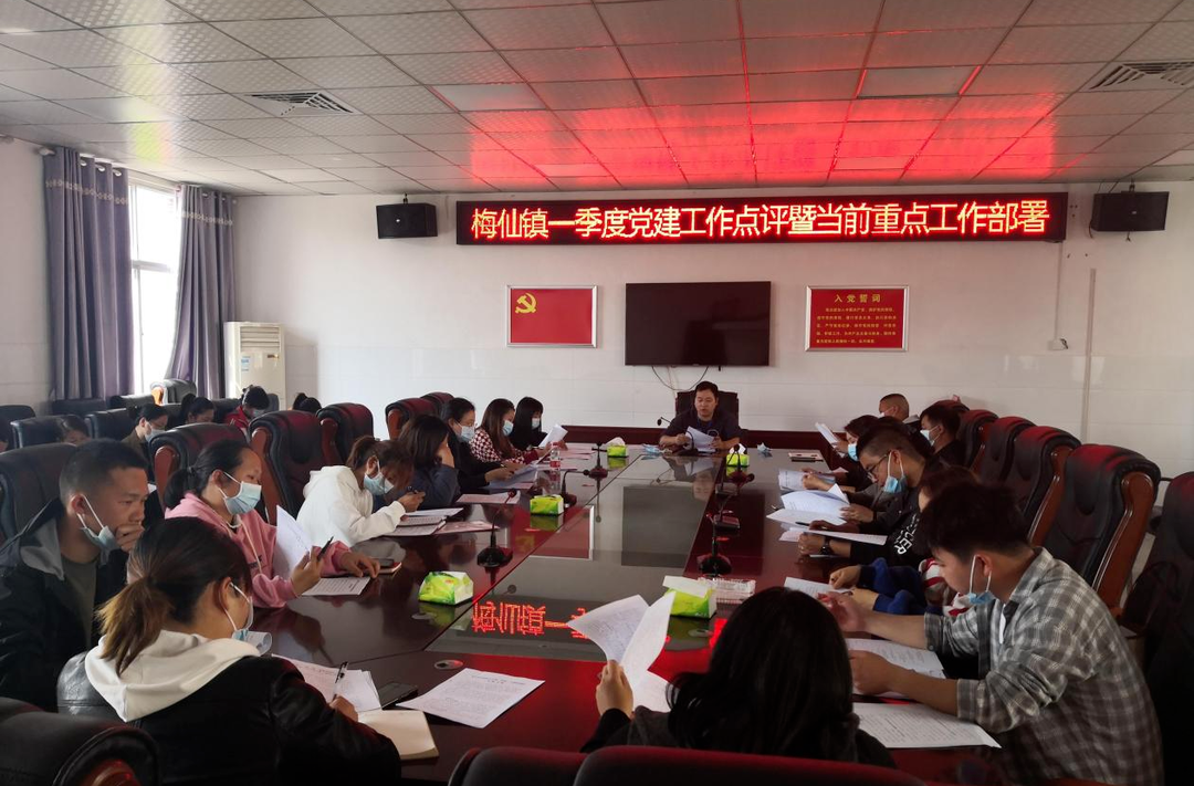 梅仙镇召开一季度党建工作点评暨当前重点工作部署会