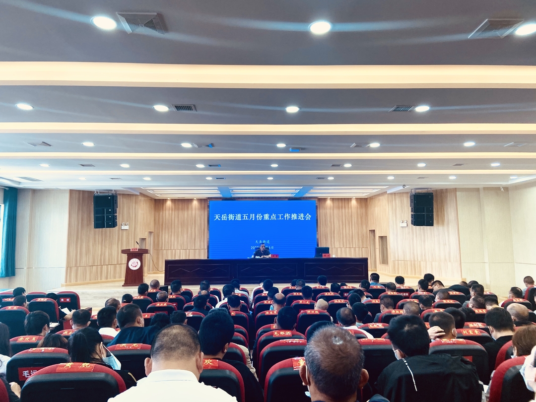 山因脊而雄，屋因梁而固——天岳街道召开当前重点工作推进会