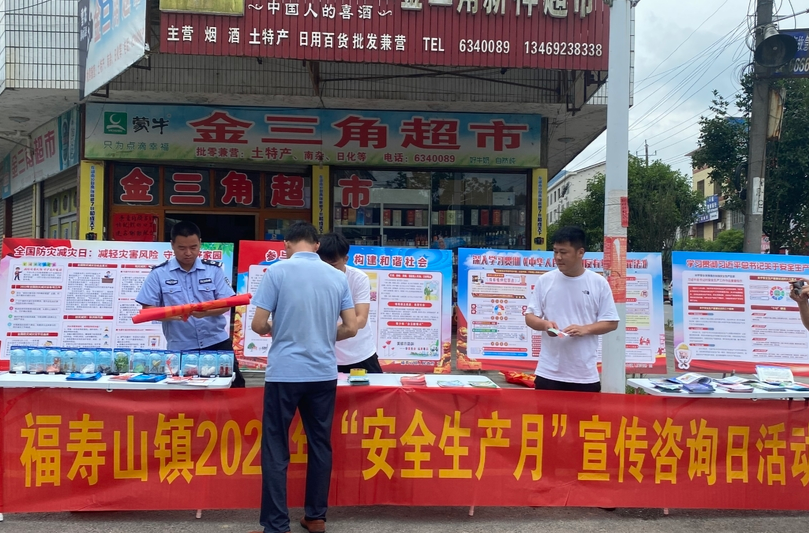 当好第一责任人！福寿山镇开展“安全生产月”安全咨询日活动
