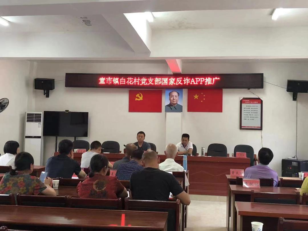 【四亮创建】网格走访不停歇，反诈宣传入民心——童市镇白花村开展防电信诈骗入户宣传活动