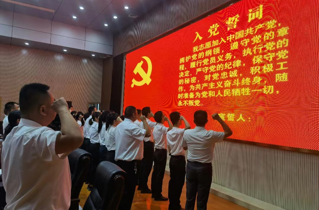 天岳街道：“十个一”庆七一 向党表白述初心