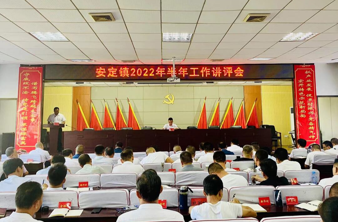 快马加鞭战半程 全力奔赴“夏”半场——安定镇召开2022年半年工作讲评会