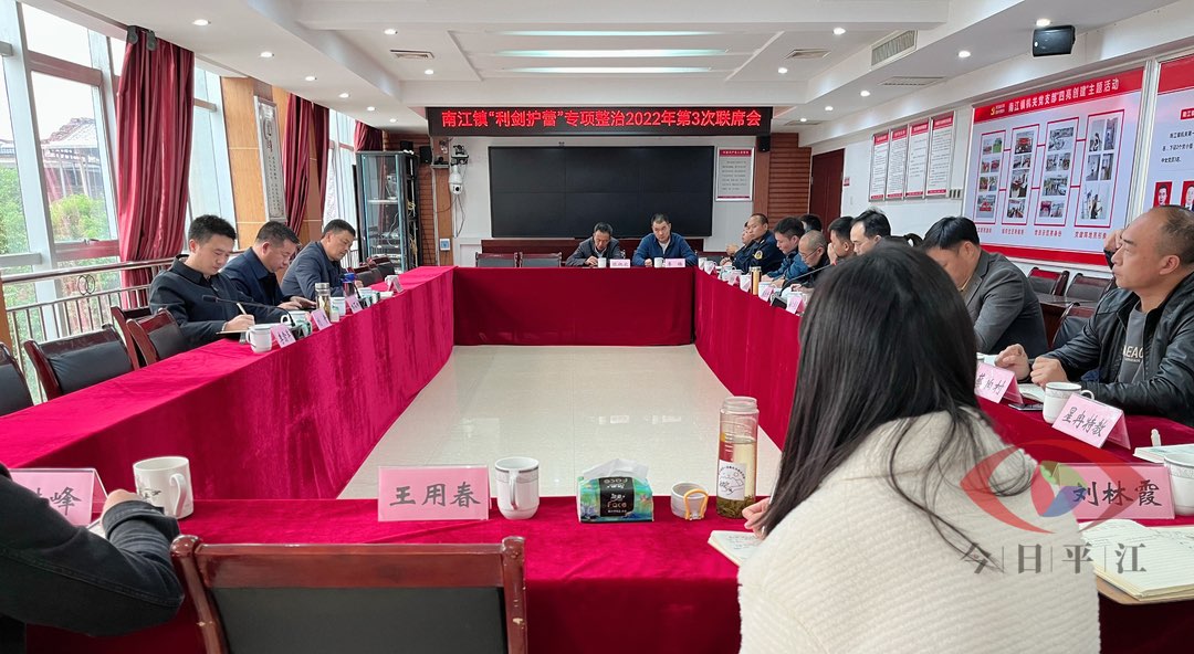 对标对表抓落实 常态长效促提升—— 南江镇“利剑护蕾”专项整治联席会议第三次会议召开