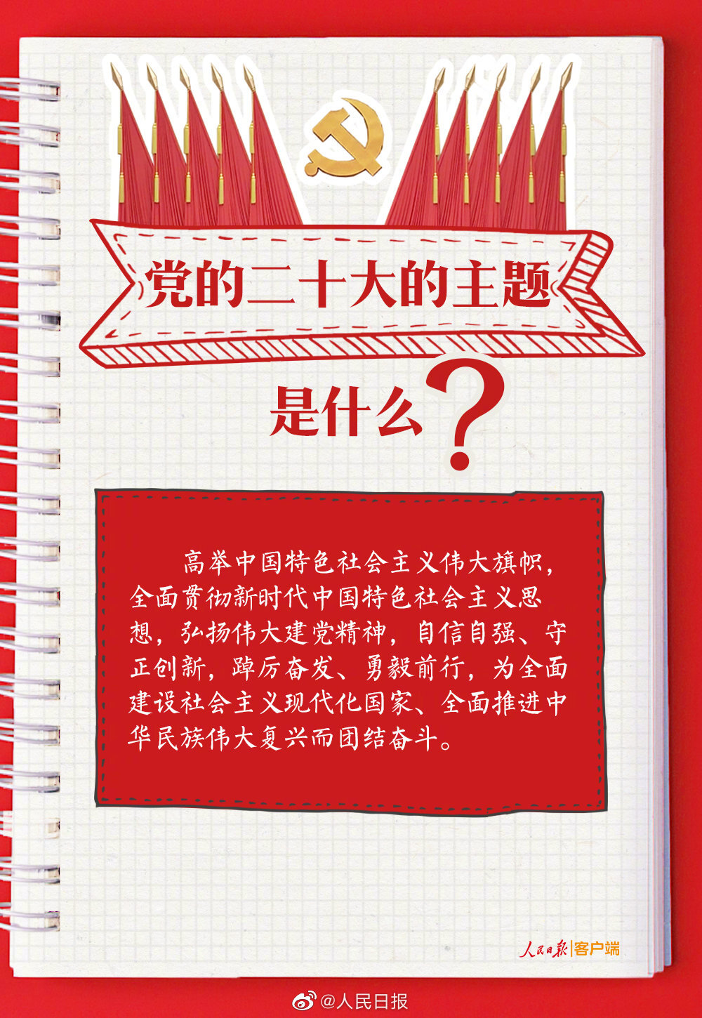 【浯口镇▪宣传党的二十大精神】党的二十大报告学习手账