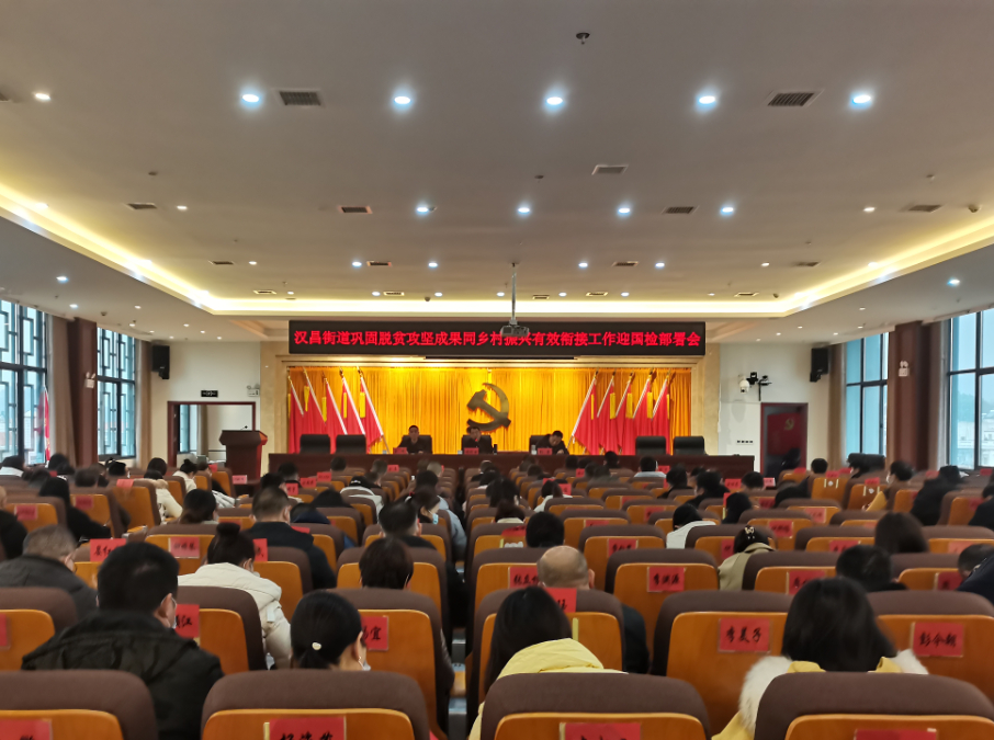 汉昌街道：召开巩固脱贫攻坚成果同乡村振兴有效衔接工作迎检部署会