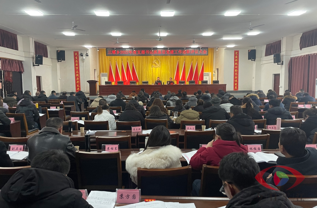 述职评议展风采，党建领航启新程---三墩乡召开年终述职评议暨当前重点工作部署会