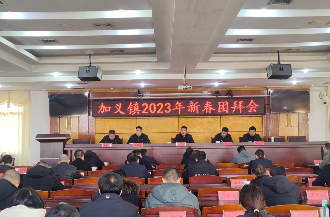 新年·踔厉奋发展宏“兔”：加义镇举行新春团拜会