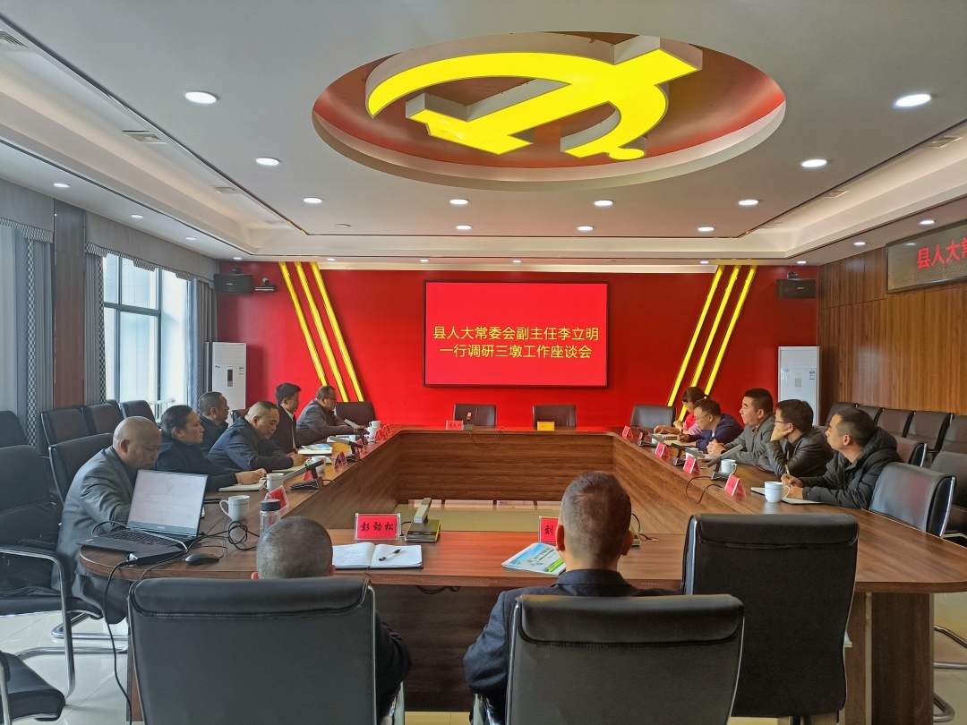 县人大常委会副主任李立明一行调研三墩工作