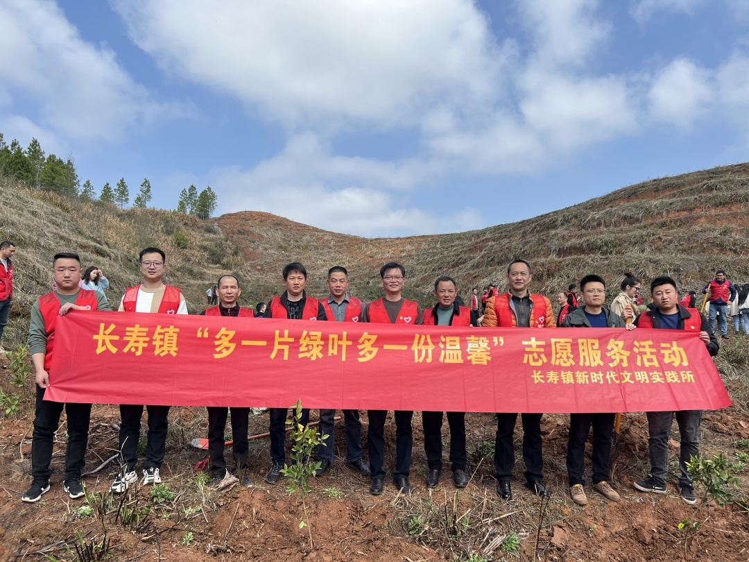 平江县长寿镇：义务植树唤荒山 绿满长寿展风采