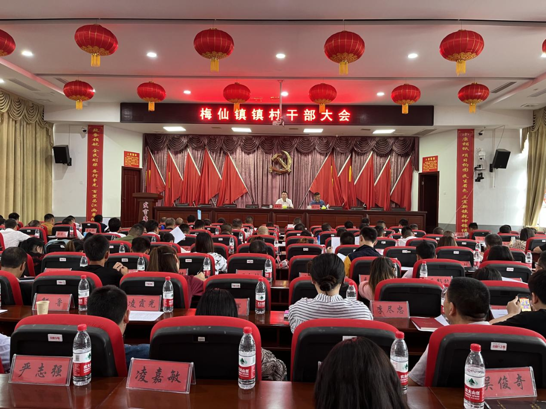 狠抓重点，力促提升---梅仙镇召开镇村干部大会