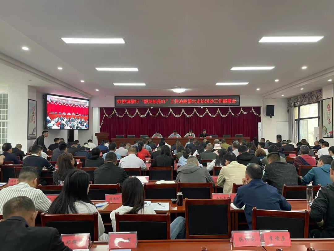听民声，知民意，解民忧——虹桥镇深入开展“群英断是非”民情大走访活动