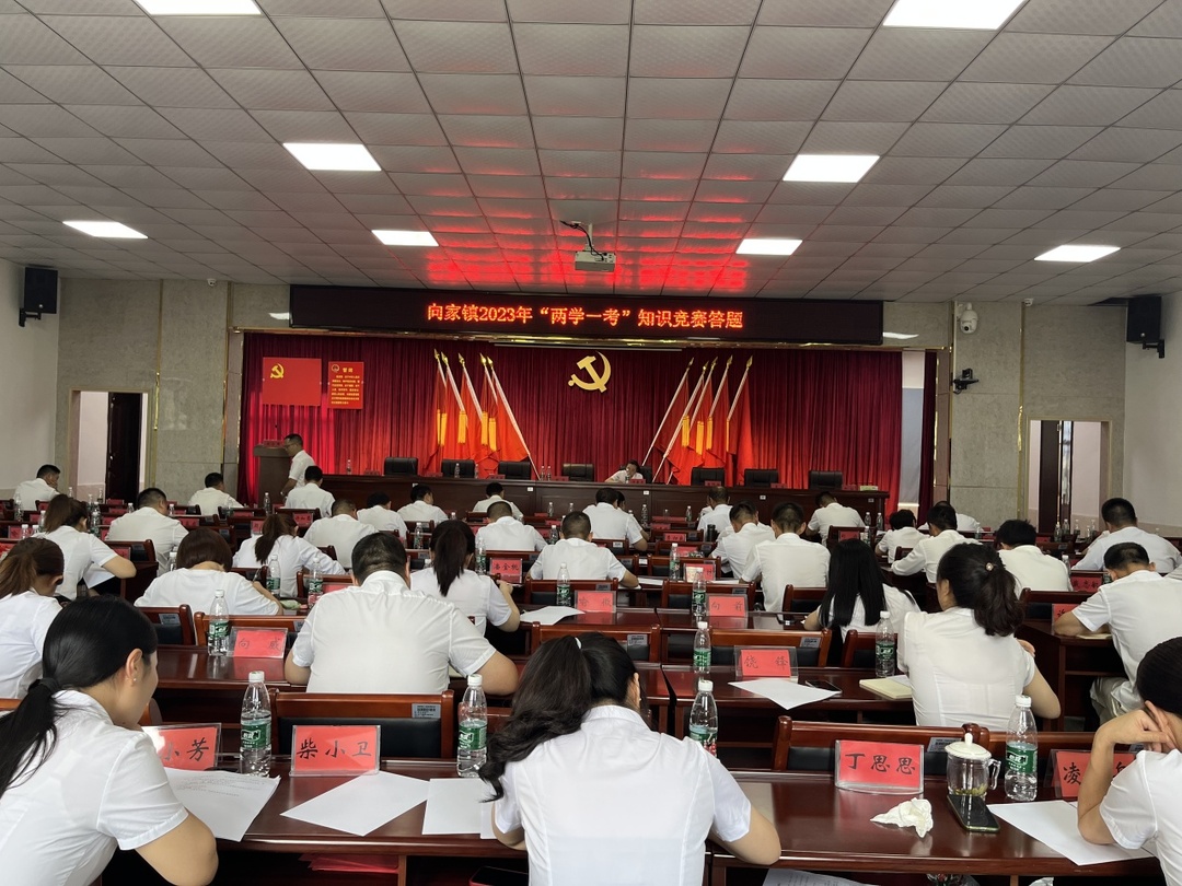 勿谓寸阴短，正是学习好时光 ——向家镇组织机关党员干部开展“两学一考”知识竞赛