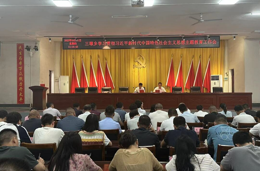【主题教育】三墩乡召开学习贯彻习近平新时代中国特色社会主义思想主题教育工作会