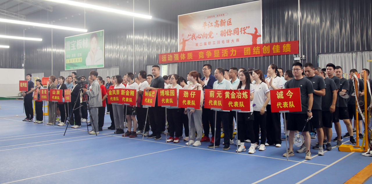 “我心向党、羽你同行”——平江高新区举行第二届职工羽毛球大赛