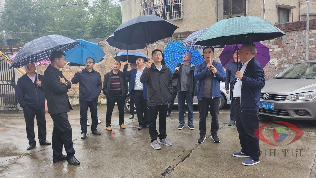彭方建现场踏勘督导旧城改造项目