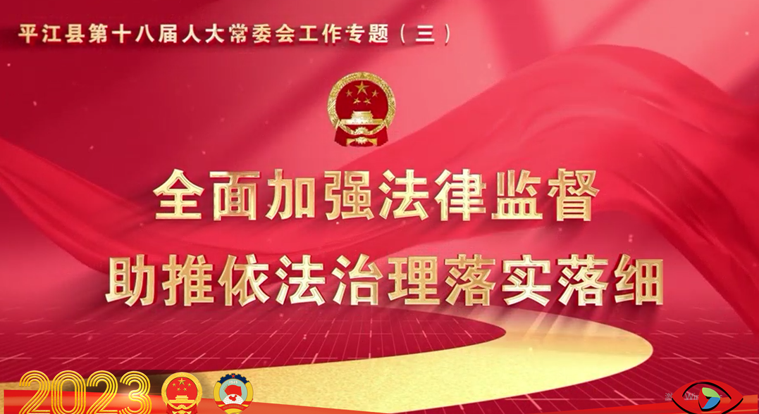 【人大专题】全面加强法律监督，助推依法治理落实落细