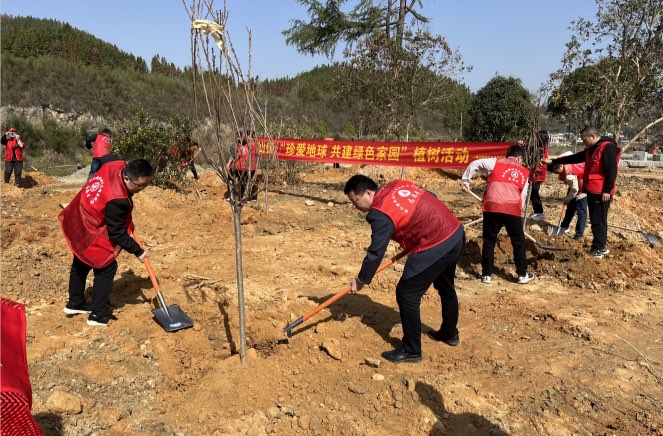 梅仙镇“植树添绿”系列活动（一）---大地回春植树忙，扮绿秀美新家园