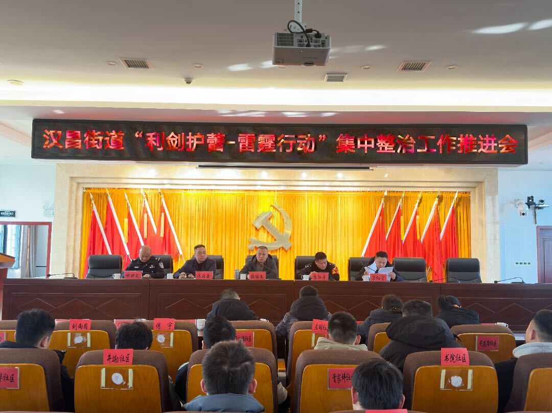 汉昌街道：持续发力，高压推进“利剑护蕾·雷霆行动”