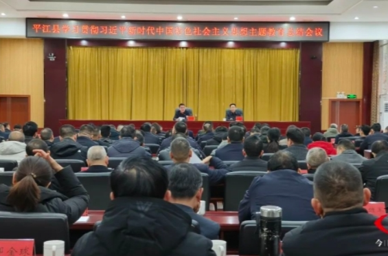 平江县学习贯彻习近平新时代中国特色社会主义思想主题教育总结会议召开