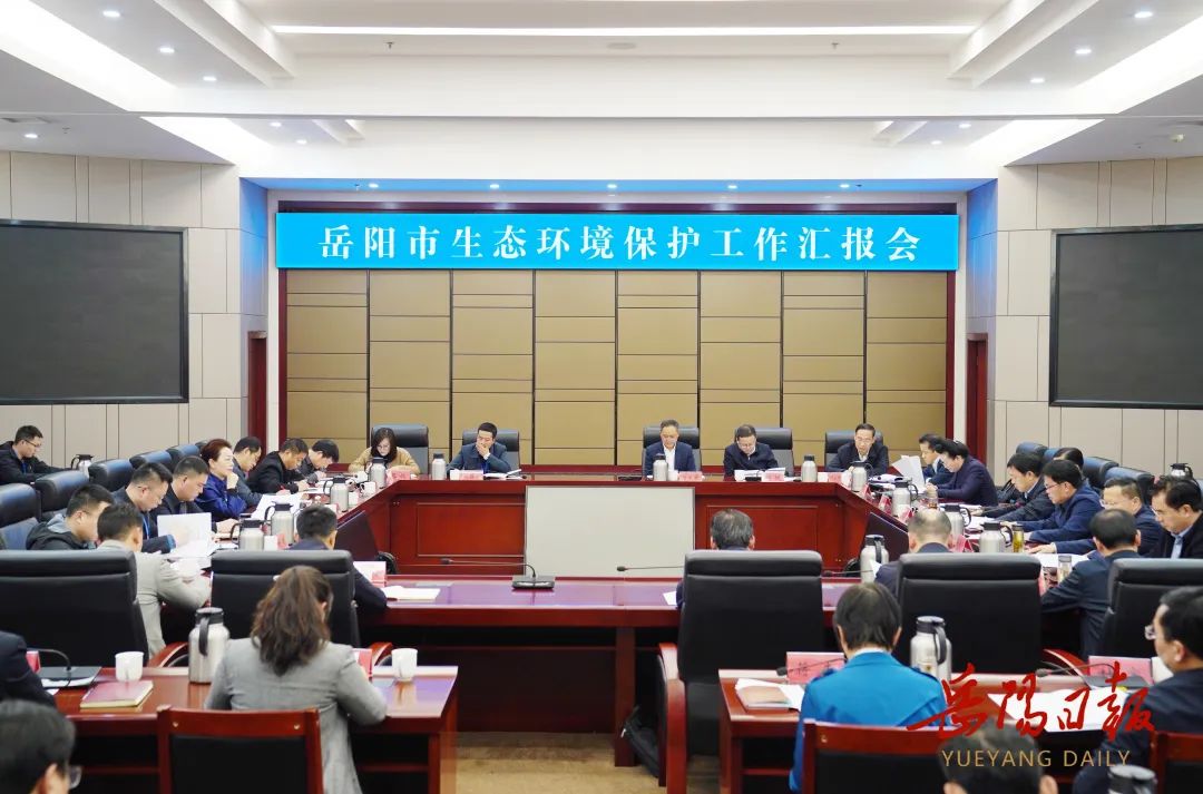 岳阳市生态环境保护工作汇报会召开