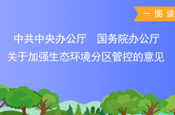 一图读懂丨关于加强生态环境分区管控的意见