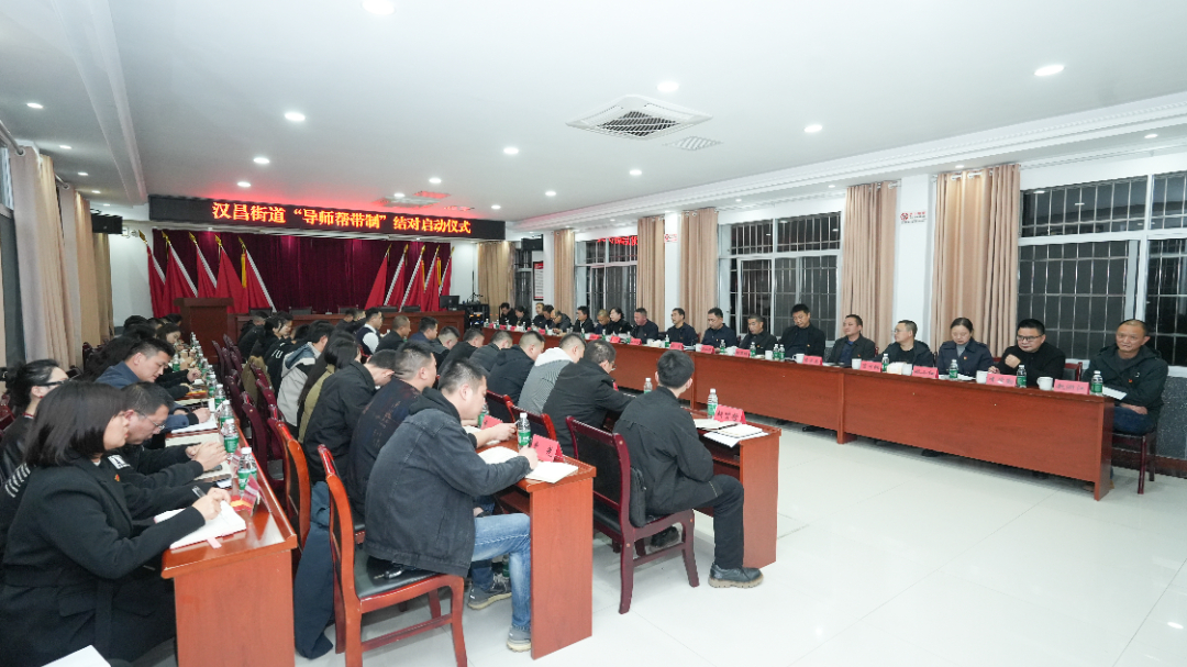 汉昌街道举行“导师帮带制”结对仪式暨第一期“青年干部夜校”开班活动