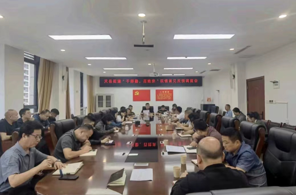 天岳街道|召开现场“民声反映会”，聚力排解群众“急难愁盼”