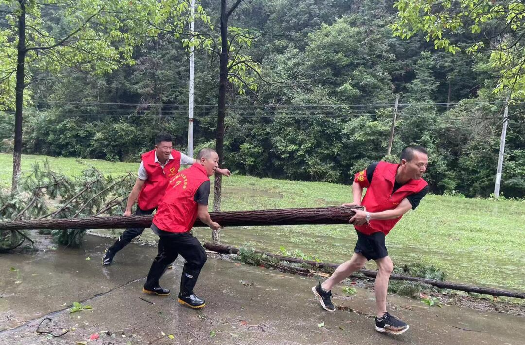 【余坪镇防汛救灾记实系列二】最是风雨见初心！余坪镇流动党员连夜驰援家乡抗洪