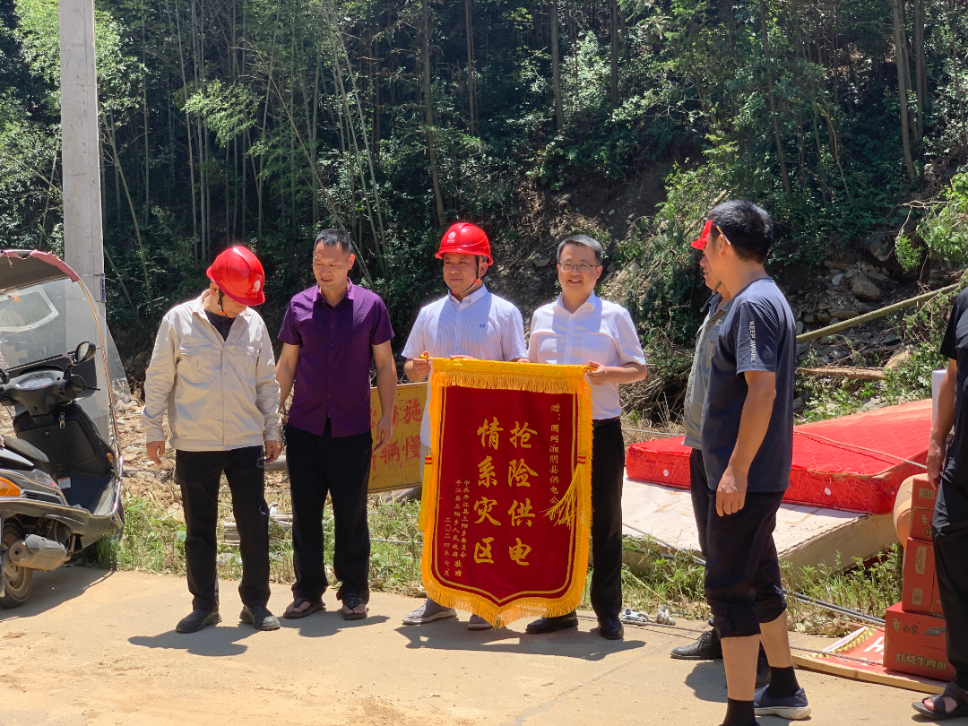 三阳乡丨光明使者，点亮三阳一一湘阴国网电力公司全力以赴支援我乡电力设施灾后重建