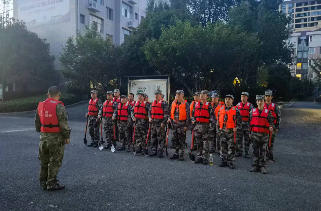 梅仙镇基干民兵勇赴九峰水库 力战洪魔显担当
