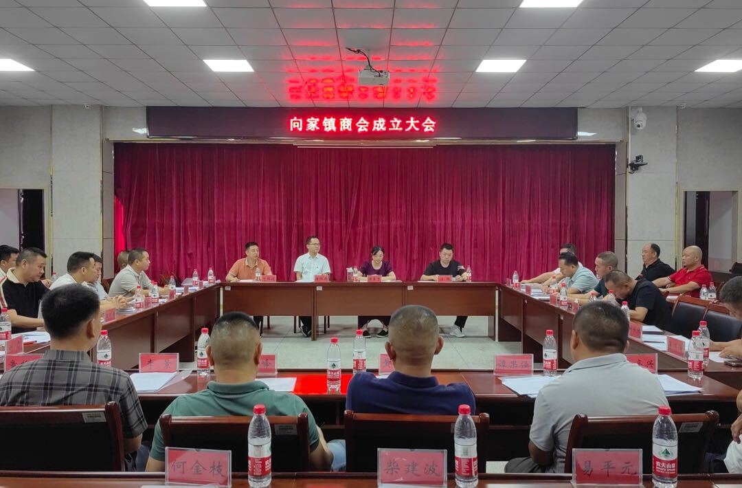 携手并进，共谱新篇，向家镇商会正式成立