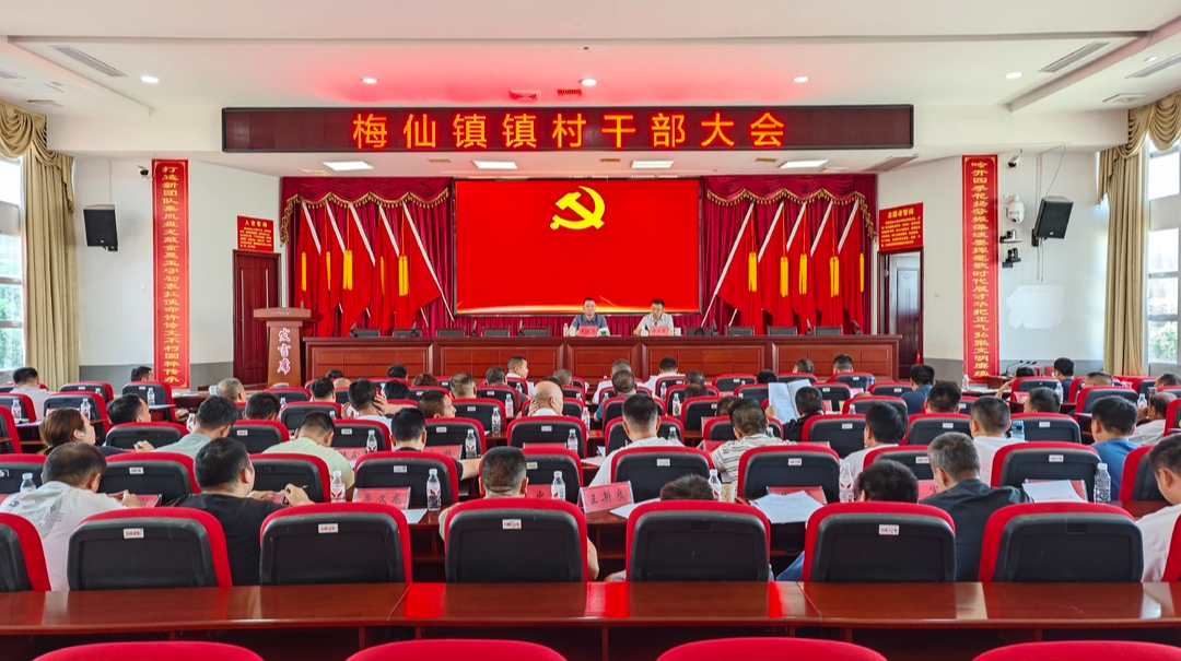 强责任 抓重点 提效能——梅仙镇召开镇村干部大会