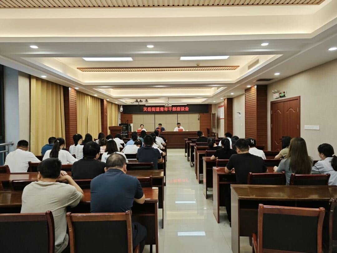 知敬畏 善作为 强作风 创新绩——天岳街道召开年轻干部座谈会